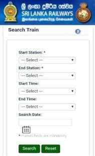 Sri Lanka Railways Online Train Ticket Booking screenshot 4