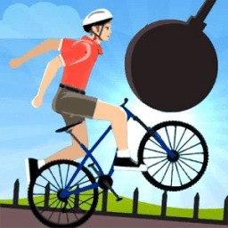 Happy Man on Racing wheels आइकन