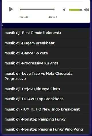 kumpulan musik dj terpopuler mp3 screenshot 2