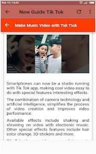 New Guide Tik Tok Best Edition screenshot 3