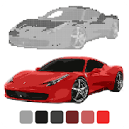 ikon Car Coloring by Number: Sandbox Coloring