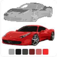 Car Coloring by Number: Sandbox Coloring