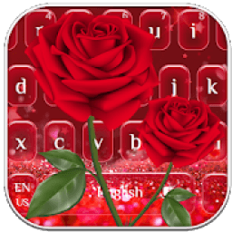 ikon Beautiful Red Rose Keyboard