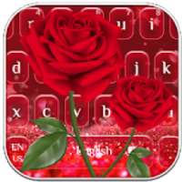 Beautiful Red Rose Keyboard on 9Apps