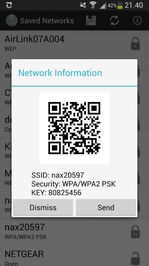 Wifi Password Key Recovery screenshot 2