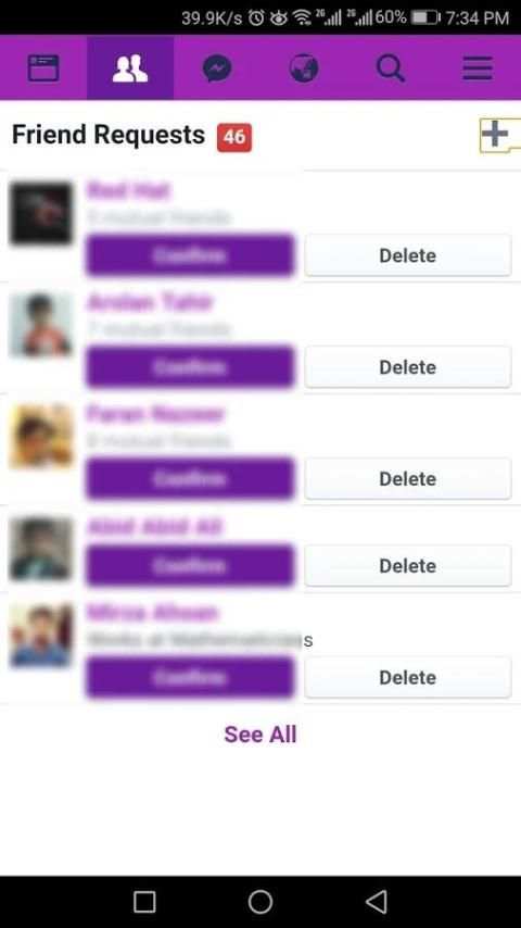 Purple Color for Facebook screenshot 1