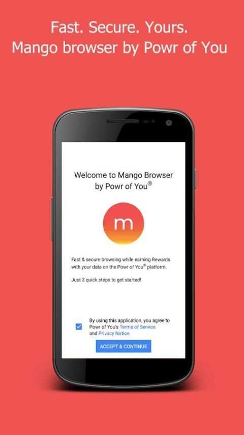 Mango Browser: Fast & Secure with Rewards स्क्रीनशॉट 1