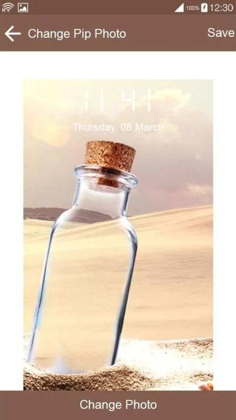 Pip Photo Lock Screen & Routine Apps Launcher screenshot 1