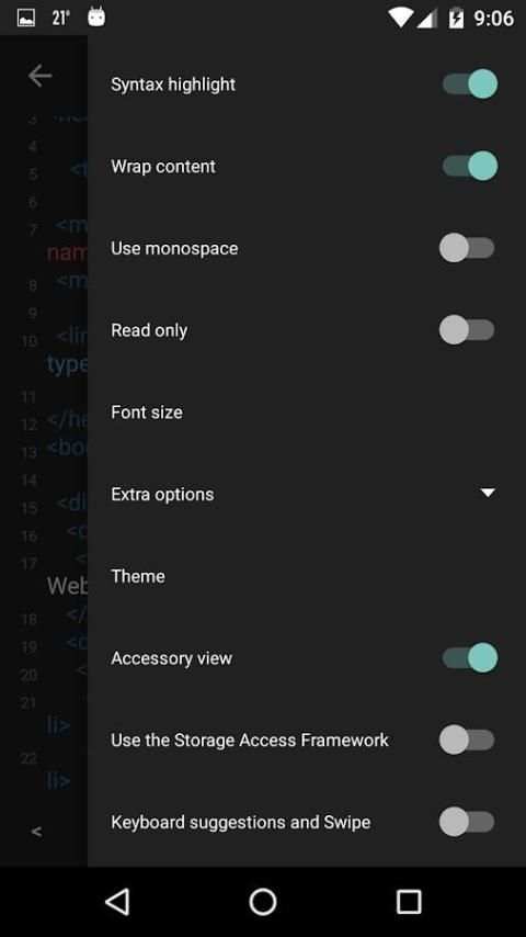 VCode - Code editor - screenshot 2