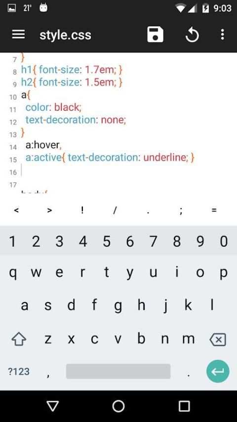 VCode - Code editor - स्क्रीनशॉट 7