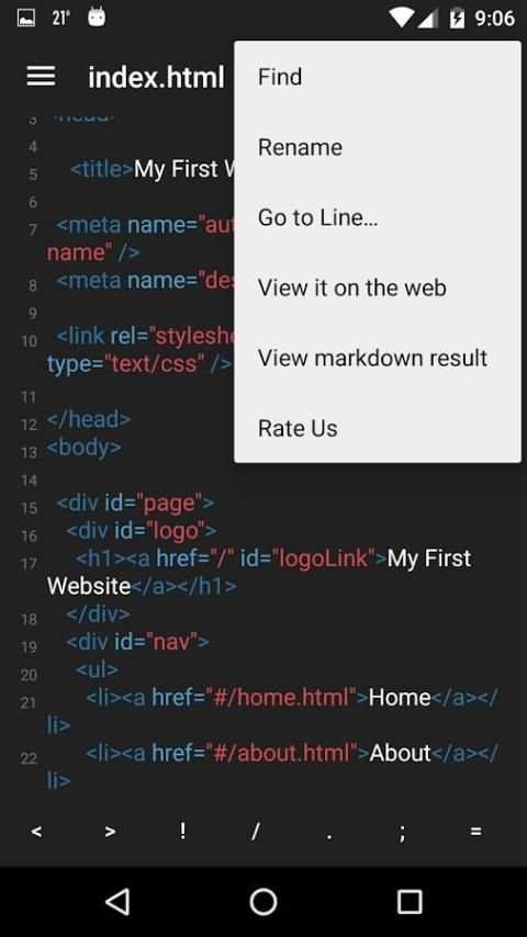 VCode - Code editor - screenshot 3