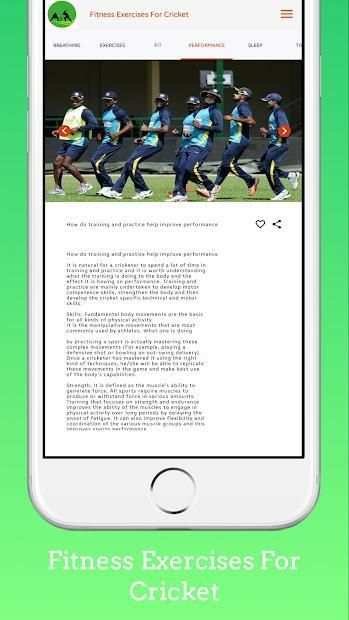 Fitness Exercises For Cricket screenshot 1