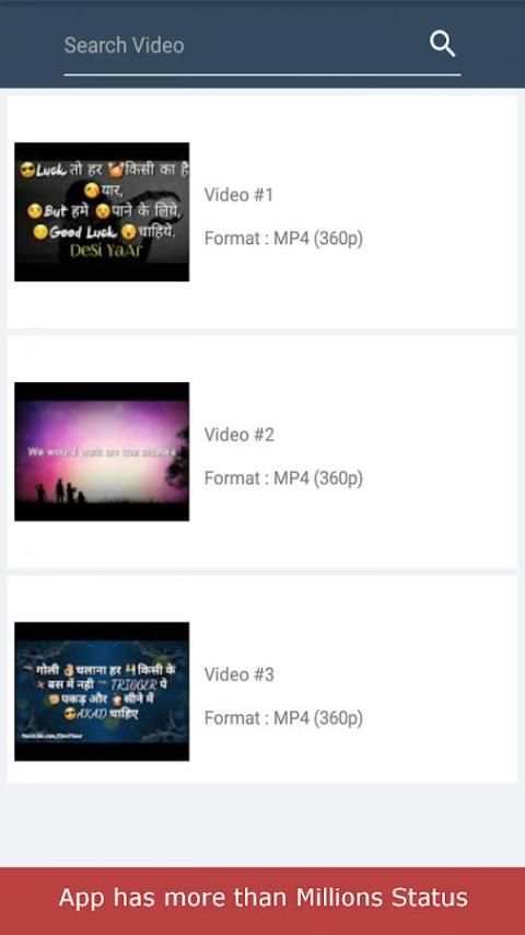 VidMillions : Whats Video Status screenshot 4