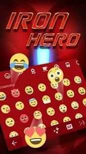 Cool Keyboard Theme for Red Iron Hero screenshot 5