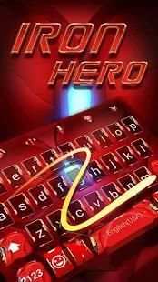 Cool Keyboard Theme for Red Iron Hero screenshot 2