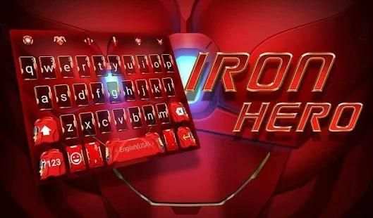 Cool Keyboard Theme for Red Iron Hero screenshot 1