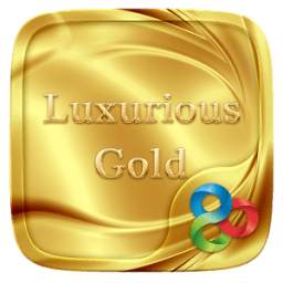 Luxurious Gold Go Launcher Theme