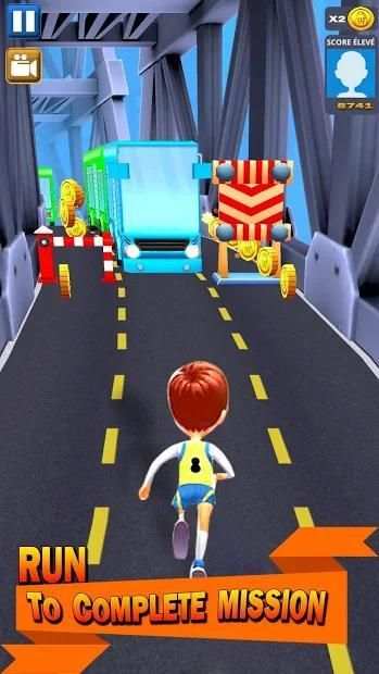 Subway kid fury : Endless Dash Run screenshot 3