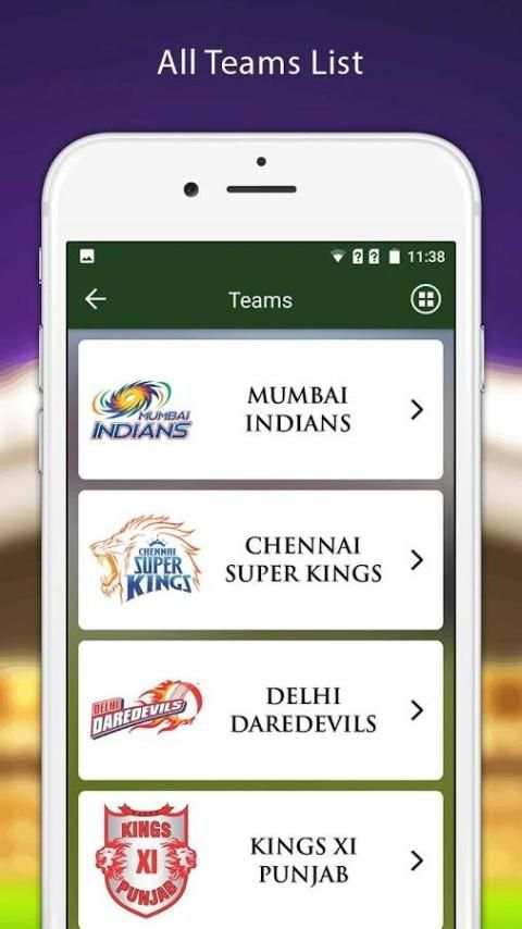 Schedule For IPL 2018 Cricket screenshot 9