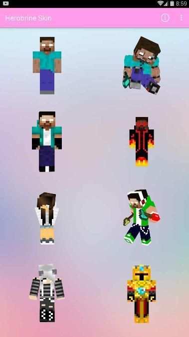 Skin Herobrine For MCPE screenshot 3