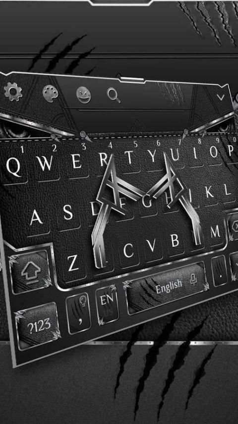 Tema Keyboard Panther Hitam screenshot 2