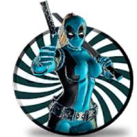 Superhero Dead Lady Dual Sword Fighting Pool Arena