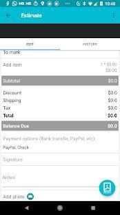 Invoice and Estimate Maker स्क्रीनशॉट 4
