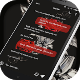 SMS Pro Rose Tattoo Go Theme आइकन