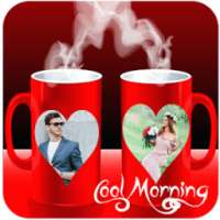 Coffee Cup Dual Photo Frames on 9Apps