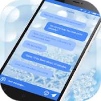 SMS Message Winter Go theme Pro on 9Apps