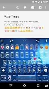 Water Emoji Keyboard Theme screenshot 5