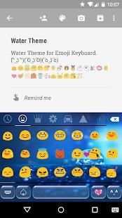 Water Emoji Keyboard Theme screenshot 4