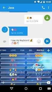 Water Emoji Keyboard Theme screenshot 2