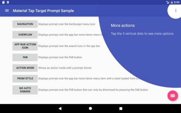 Material Tap Target Sample screenshot 2