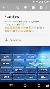 Water Emoji Keyboard Theme screenshot 3