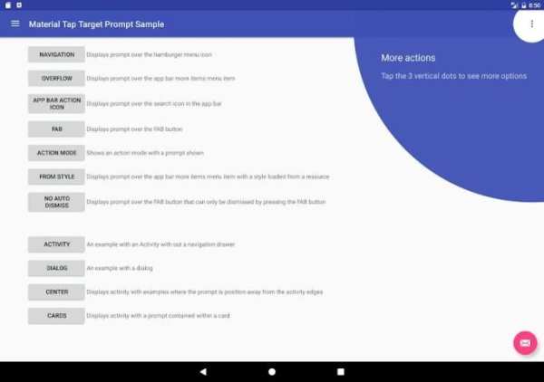 Material Tap Target Sample screenshot 5