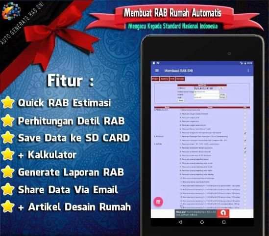 Membuat RAB Rumah Automatis скриншот 4