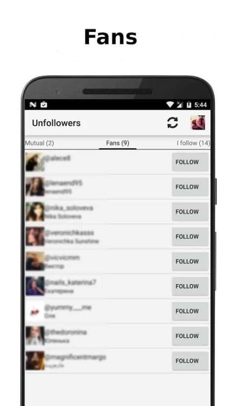 Unfollowers for Instagram screenshot 2