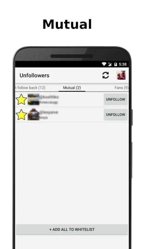 Unfollowers for Instagram screenshot 3