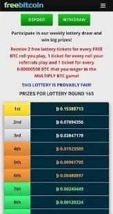Free Bitcoin Wallet, Faucet, Lottery and Dice! 3 تصوير الشاشة
