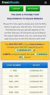 Free Bitcoin Wallet, Faucet, Lottery and Dice! 6 تصوير الشاشة