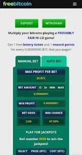 Free Bitcoin Wallet, Faucet, Lottery and Dice! 2 تصوير الشاشة