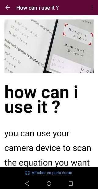 Guide PhotoMath screenshot 3
