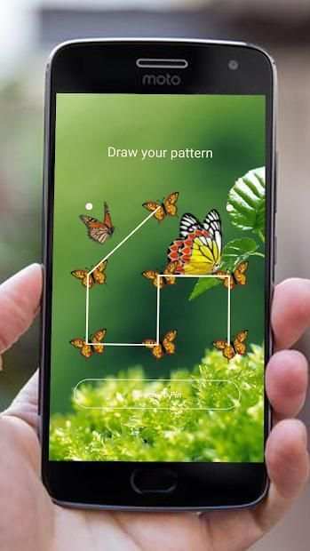Fingerprint App Lock and Call Lock Theme Butterfly 8 تصوير الشاشة