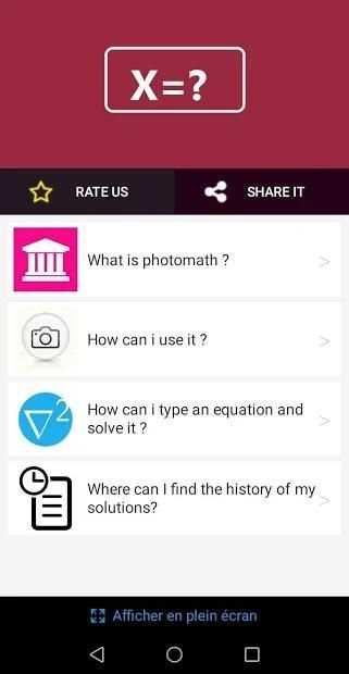 Guide PhotoMath screenshot 1