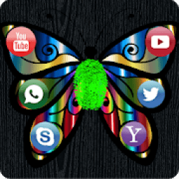 Fingerprint App Lock and Call Lock Theme Butterfly icon