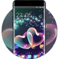 Theme for gradient bubble wallpaper