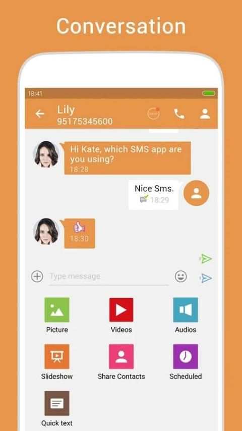 Nice Messenger SMS screenshot 6