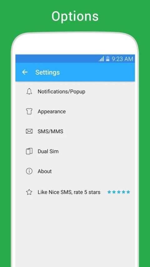 Nice Messenger SMS screenshot 1