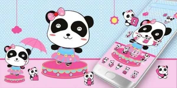 Dancing Panda Cute Anime Theme screenshot 1